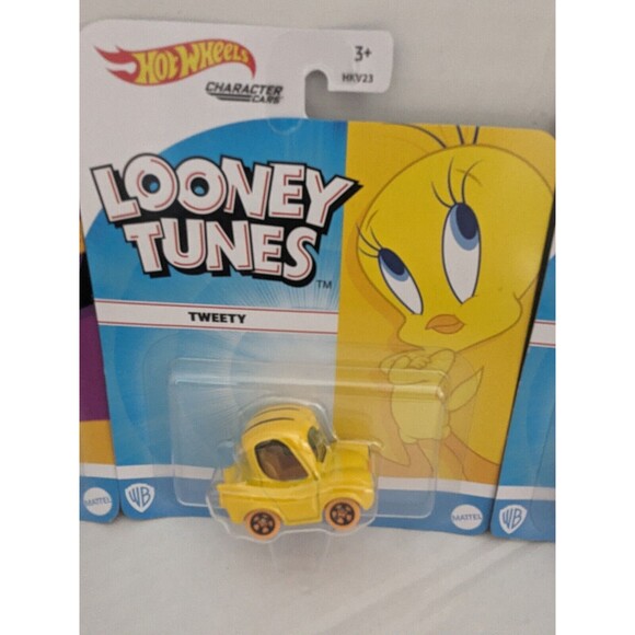Hot Wheels Looney Tunes Tweety, Road Runner,  Daffy Duck, Wile E Coyote Lot Of 4 - Picture 6 of 8